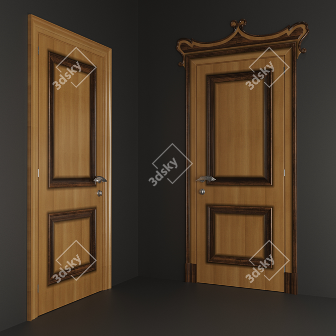 BIZZOTTO POR-25: Elegant Door 3D model image 2