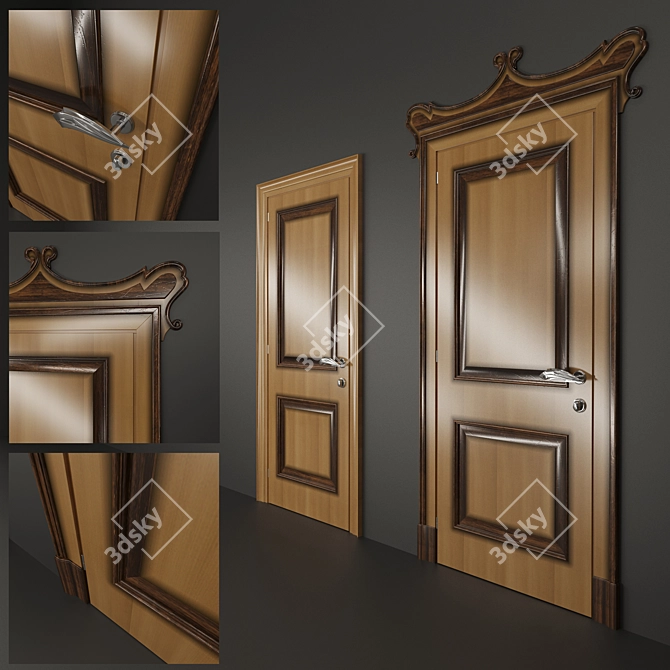 BIZZOTTO POR-25: Elegant Door 3D model image 3
