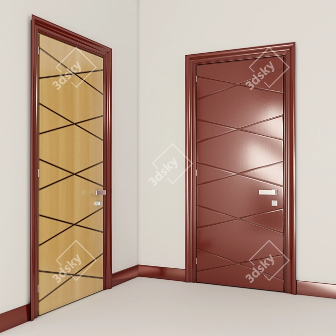 BIZZOTTO POR-86: Elegant Italian Doors 3D model image 3