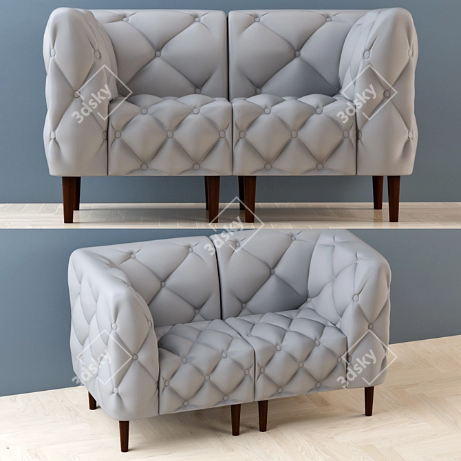 Classic Bar Sofa 3D model image 3