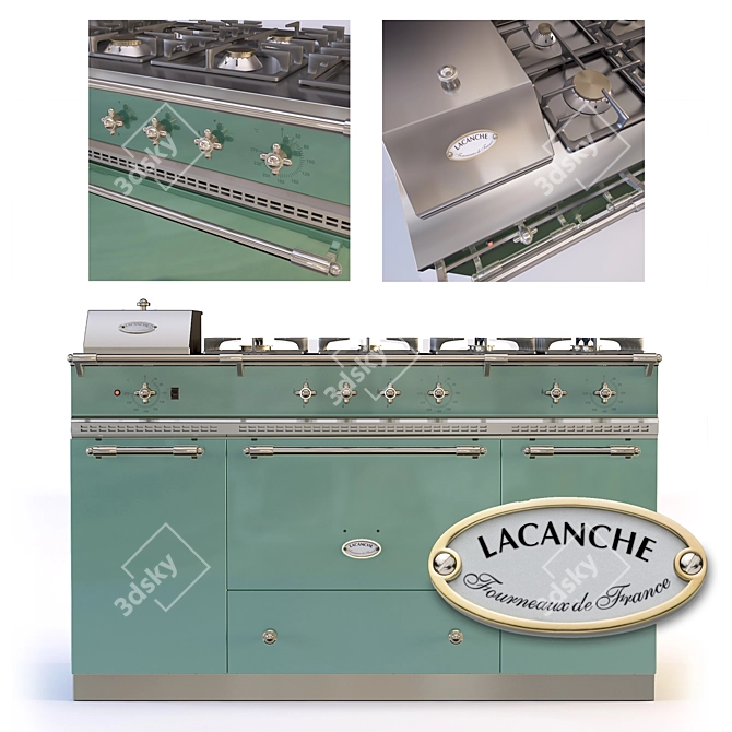 Lacanche Fontenay: The Ultimate Culinary Masterpiece 3D model image 1