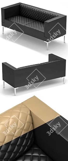 Italian Sitland Matrix Matelassé Sofa - Two/Three Seater 3D model image 2