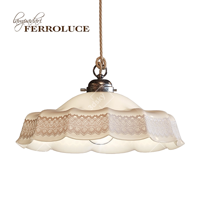 Avellino Ceiling Pendant Lamp - Elegant Lighting Solution 3D model image 1