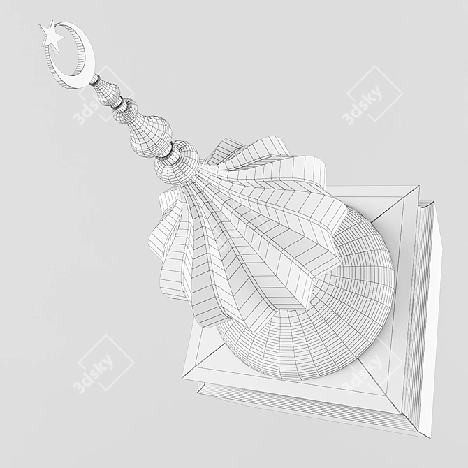 Title: Spiral Pommel for Spiritual Structures 3D model image 2