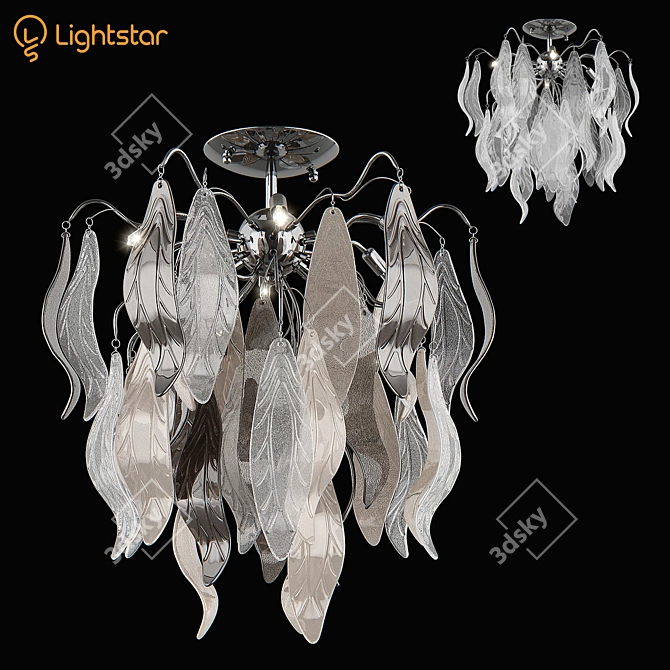 VETRO Lightstar Ceiling Chandelier 3D model image 1