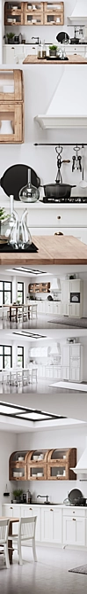 Scavolini Favilla Kitchen: Elegant Design with Electrolux Rex and Smeg 3D model image 2