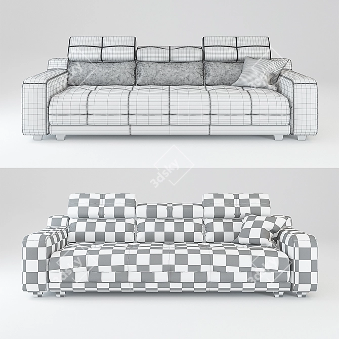 Luxury Elvis Sofa by Cinno Cillini 3D model image 3