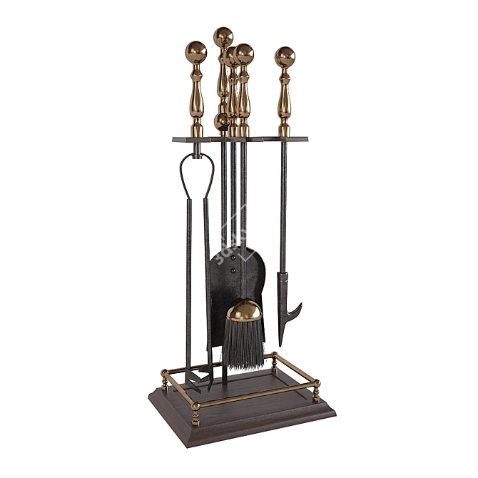 Litke Fireplace Set: LK D15160AK 3D model image 1