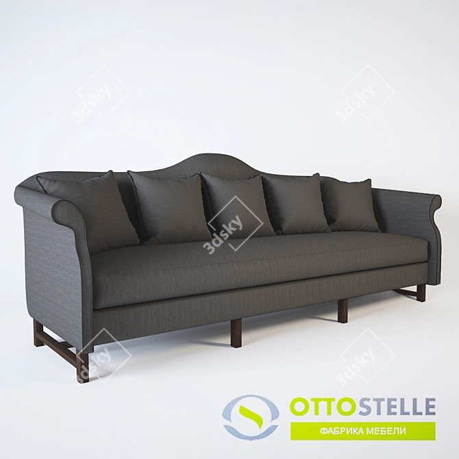 Avenue Sofa: Sleek Design & Comfort 3D model image 1