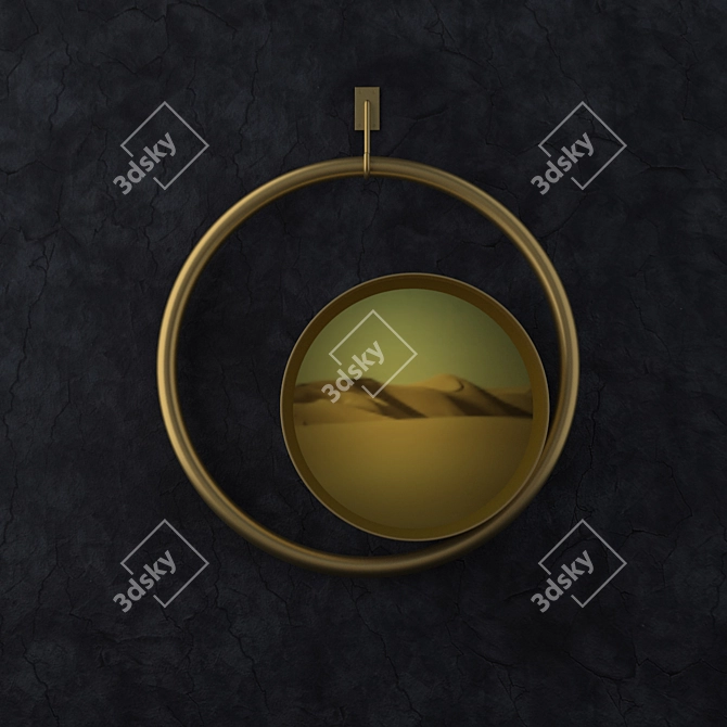 Bronze Solina Mirror 3D model image 1