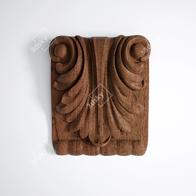 Elegant Decorative Overlay 3D model image 1