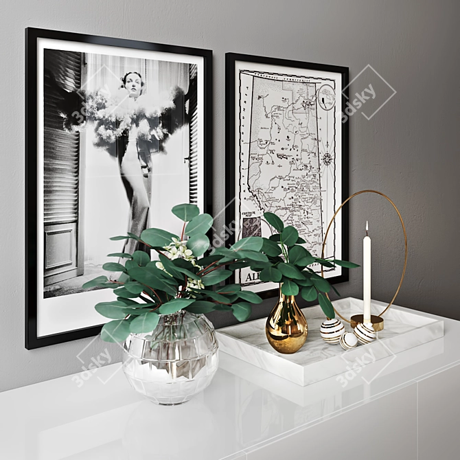 Stylish Décor Set: Enhance Your Space 3D model image 3