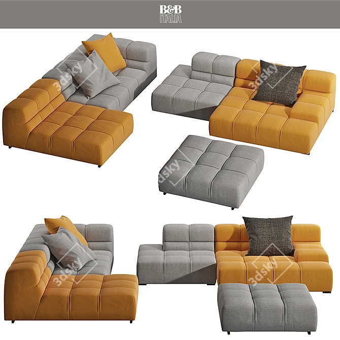 Modular Tufty-Time 15 Sofa 3D model image 1