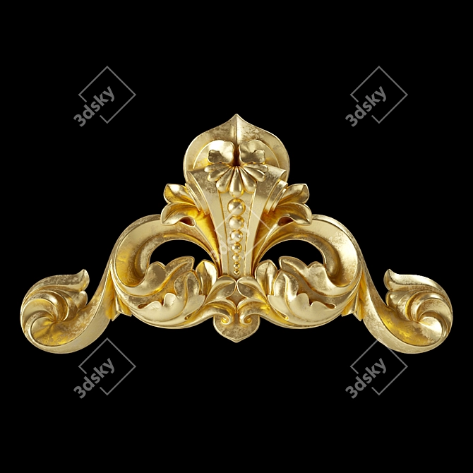 EuroPlast Geometric Decor Element 3D model image 1