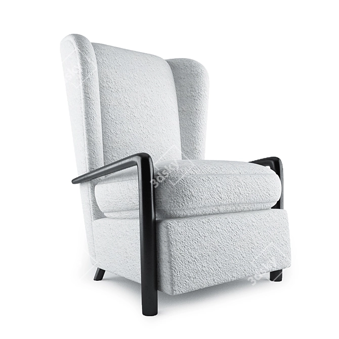 Elegant Royere Armchair: Perfectly Complements Any Scene 3D model image 1