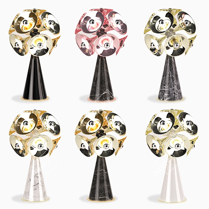Elegant Botti Table Light 3D model image 2