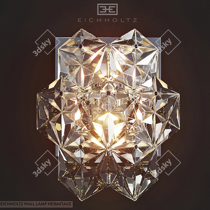 Elegant Hermitage Wall Lamp 3D model image 1
