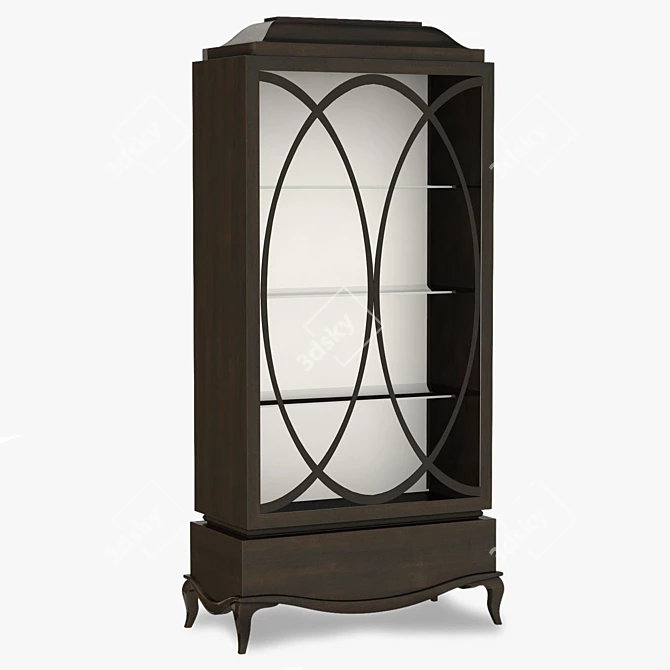 Elegant Knightsbridge Cabinet 3D model image 1