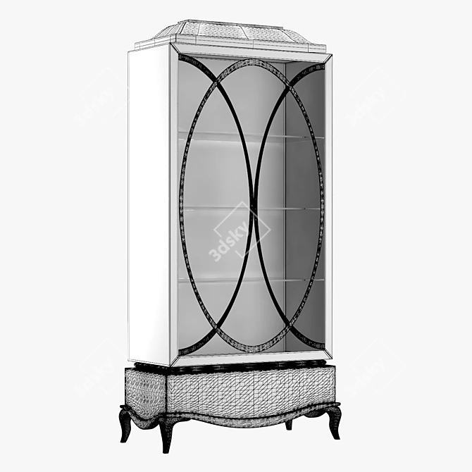Elegant Knightsbridge Cabinet 3D model image 2