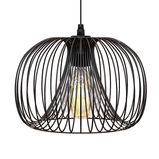 Elegant Amara Vinti Pendant Light 3D model image 2