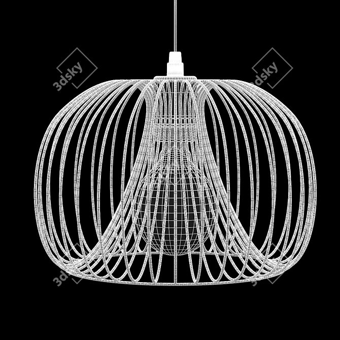 Elegant Amara Vinti Pendant Light 3D model image 3