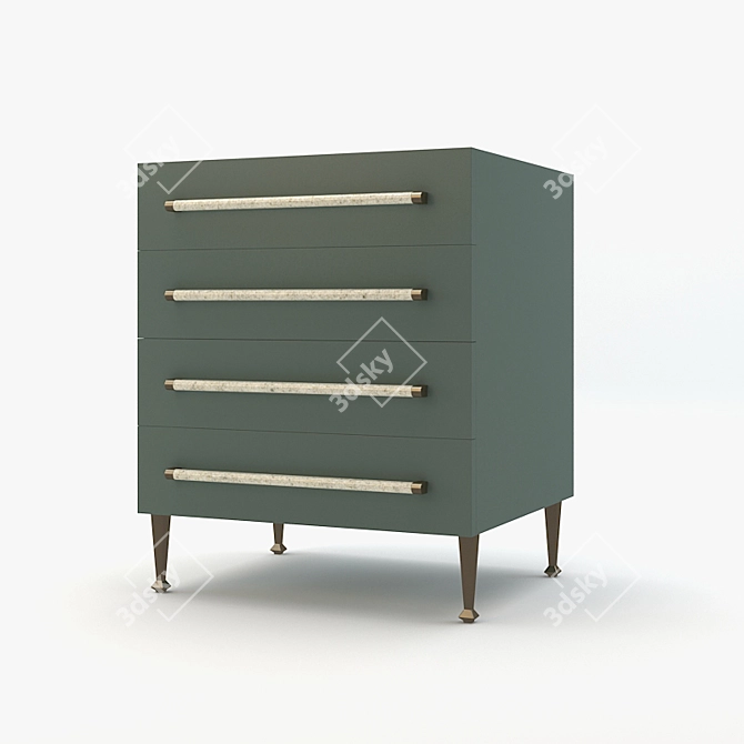 Arteriors Hazel Chest: Elegant Storage Solution 3D model image 1