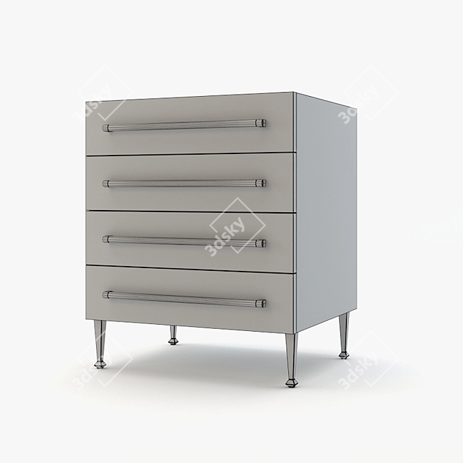 Arteriors Hazel Chest: Elegant Storage Solution 3D model image 2