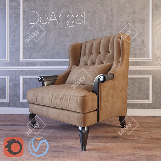 Imbottiti DeAngeli Classico Diplomat: Classic Elegance for Your Space 3D model image 1