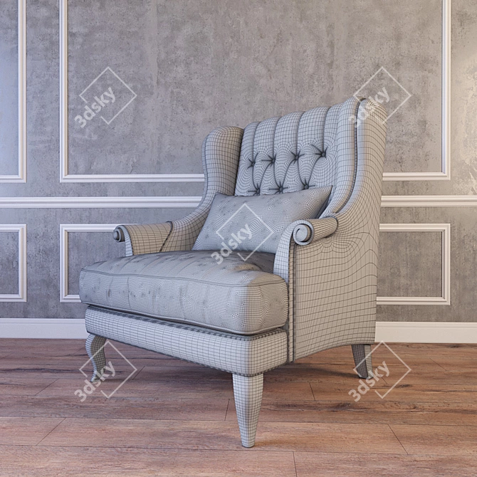 Imbottiti DeAngeli Classico Diplomat: Classic Elegance for Your Space 3D model image 2