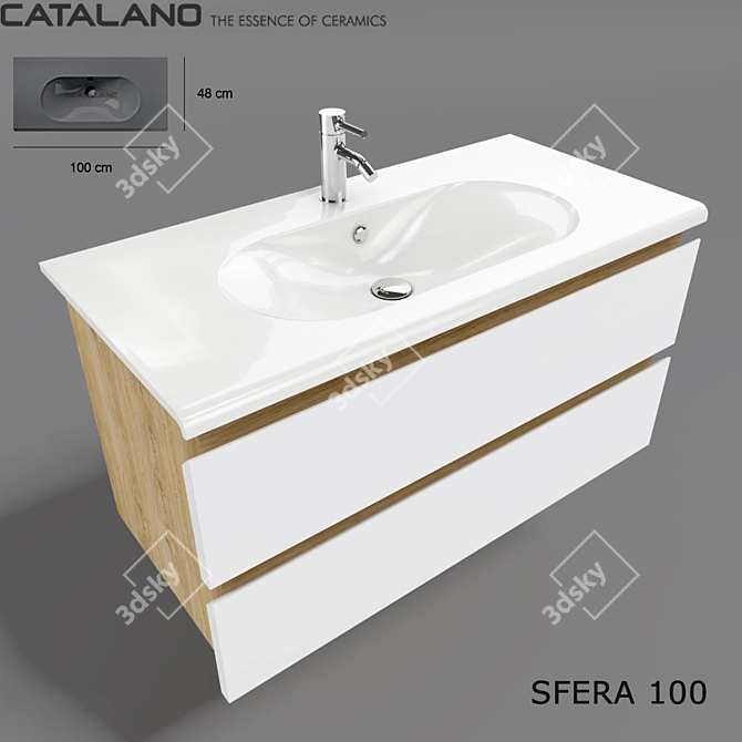 Sleek Catalano Sfera 100 3D model image 1