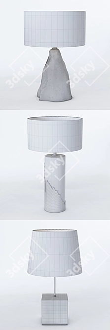 Elegant Amber, Pico, Tree Lamps 3D model image 3