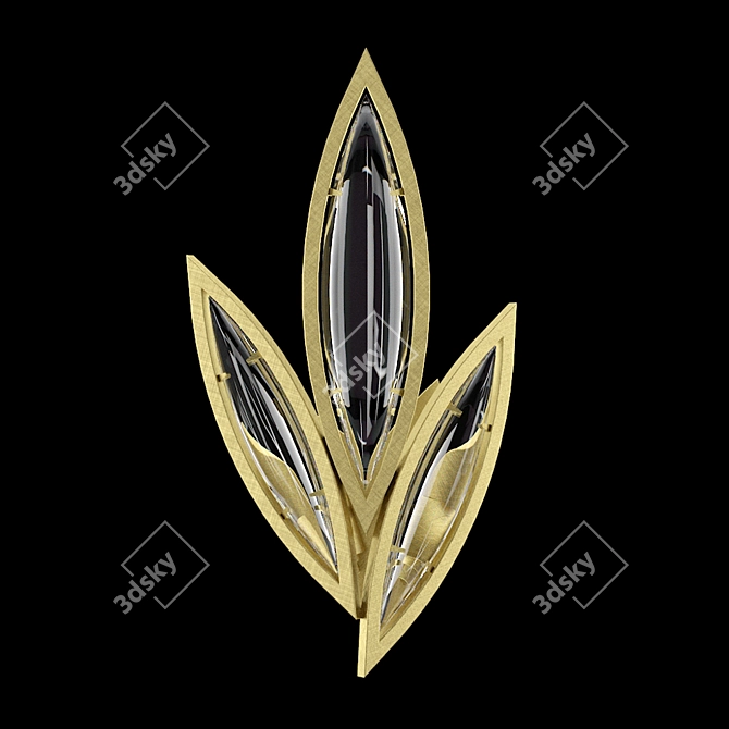 Marquise Crystal Wall Sconce, Fine Art Lamps 3D model image 1