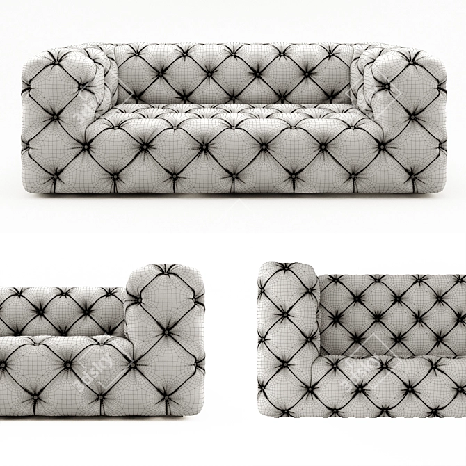 Sleek Soho Chair: Modern Elegance 3D model image 2