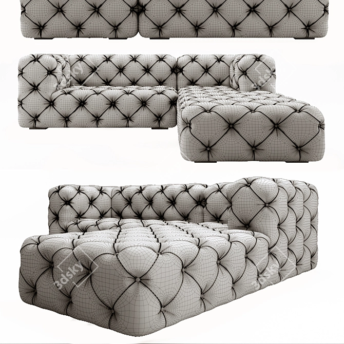 Contemporary Soho Sofa Set 3D model image 2