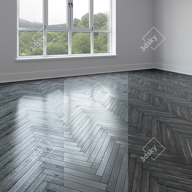 Versatile Wood Flooring Collection 3D model image 1