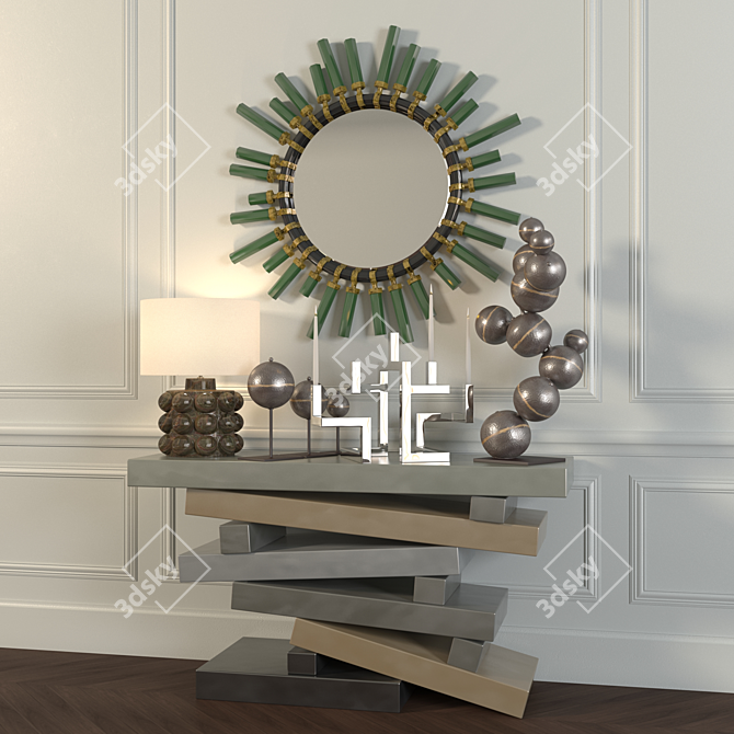 Eclectic Decorative Set: Andrew Martin, Arteriors, Christopher Guy | Max 2011, Vray 3D model image 1