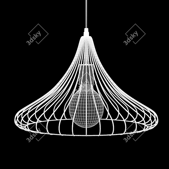 Elegant Amara Vinti Pendant Light 3D model image 3