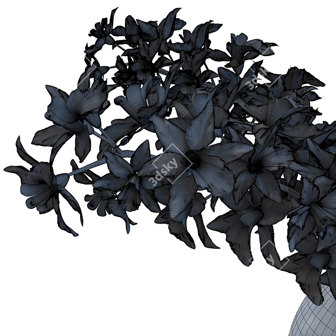 Exquisite Orchidaceae Home Décor 3D model image 3