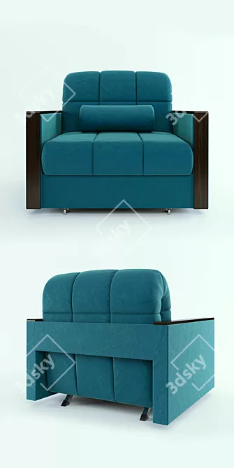 Hoff Milena Armchair: Sleek and Versatile Comfort 3D model image 3