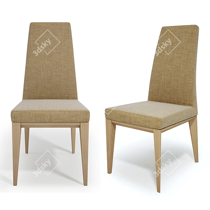 Elegant Calligaris Dining Set 3D model image 3