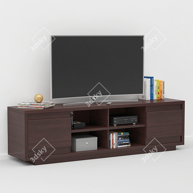 Modern Kirry TV Stand | Sleek Design, V-Ray Render 3D model image 2