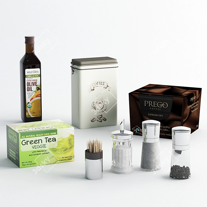 Practical Kitchen Essentials 3D model image 1