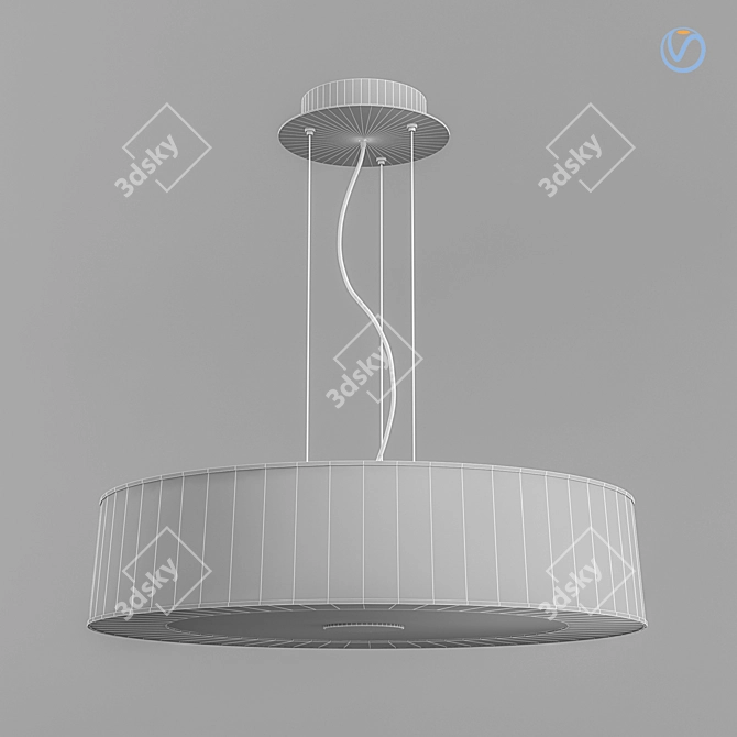 Elegant Hilton SP6 Pendant 3D model image 2