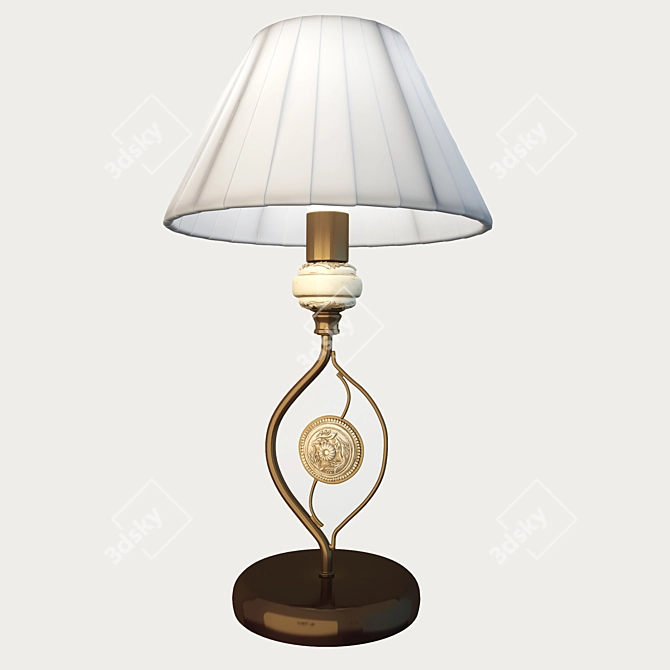 Intaglio Table Lamp: Elegant Italian Design 3D model image 1