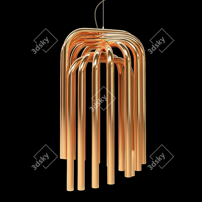 Luxury Pipe Lamp 3D model image 2