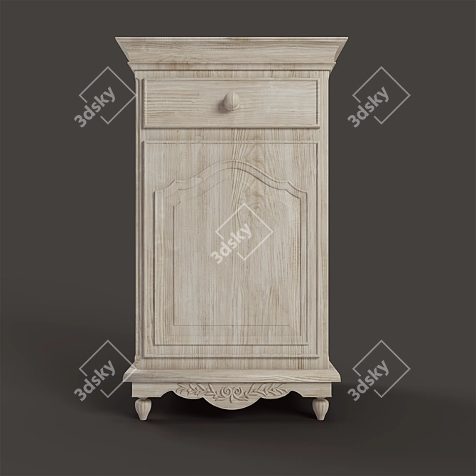 COUNTRY CORNER Romance Bedside Table 3D model image 1