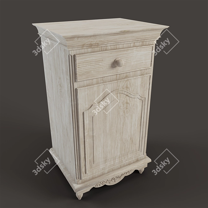 COUNTRY CORNER Romance Bedside Table 3D model image 2