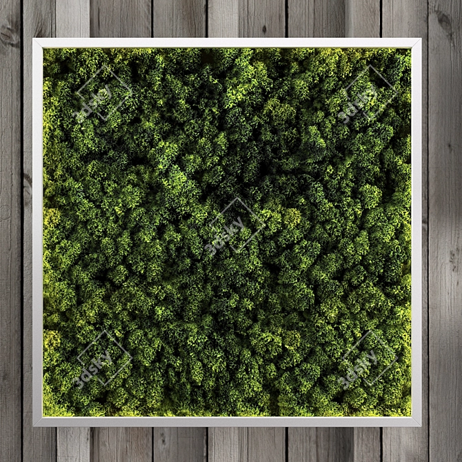 Illuminated Moss Wall Art 3D model image 2