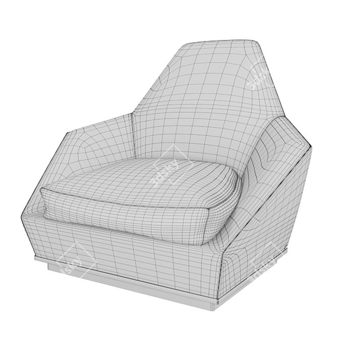 Luxury Aoyama X 655 Chair 3D model image 3