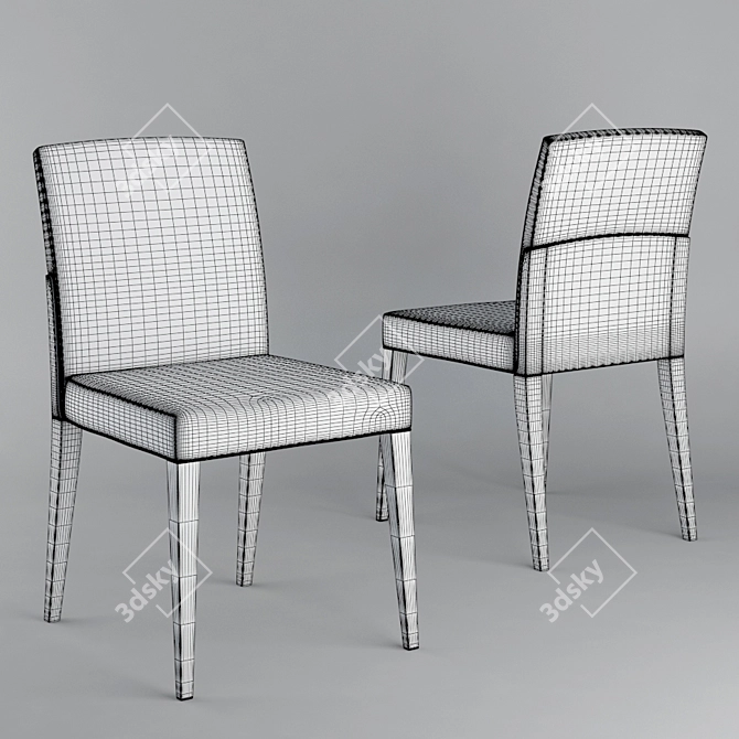 Elegant MONTBEL CHARM-02511: Realistic 3D Furniture Model 3D model image 2
